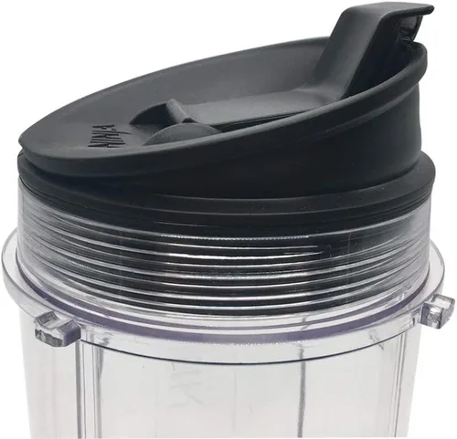 Vista 3 de Paquete de dos vasos de 16 onzas (16 onzas) con tapa para sorber y sellado, para la serie Nutri Ninja