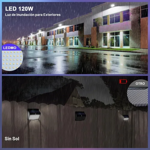 Vista 4 de Pack de luces LED de 120 W, 4 unidades, impermeables, 15600 lm, paquete de iluminación