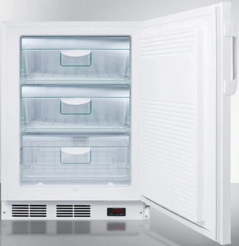 Vista 3 de Summit Appliance VLT650ADA - Congelador de laboratorio integrado bajo encimera compatible con ADA capaz de funcionar a -35 ºC, tres cajones