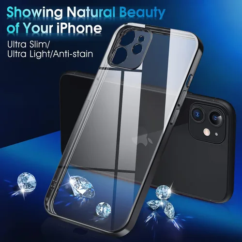 Vista 2 de Supdeal Funda cristalina transparente para iPhone 11, [No se amarillea] [Protección de la cámara] [Probado contra caídas de grado militar] Funda