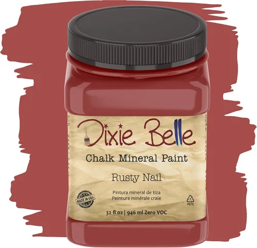 Vista 308 de Pintura para muebles con acabado de tiza Dixie Belle Paint Company - Amatista (4oz) - Pintura mineral de tiza chic púrpura profundo mate