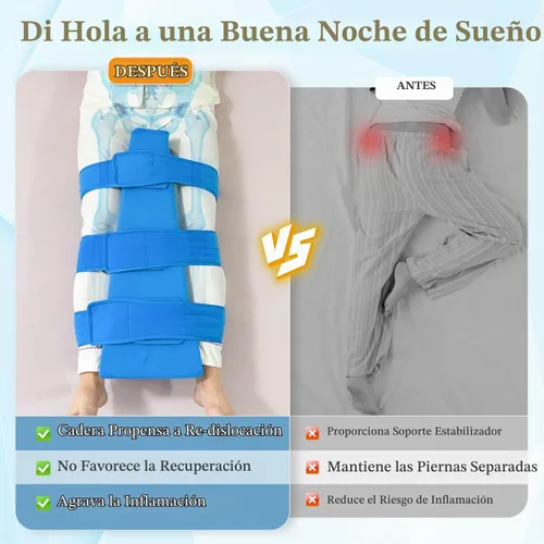 Vista 5 de Almohada de abducción de cadera – Kit de reemplazo de cadera para recuperación después de la cirugía Almohada abductora de caderas 2 en 1