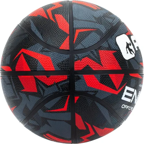 Vista 2 de AND1 Enigma - Baloncesto de goma, tamaño reglamentario oficial 7 (29.5 pulgadas), pelota de baloncesto urbano de construcción de canal profundo, Rojo