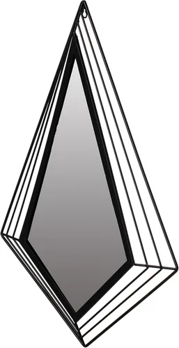 Vista 4 de Uniquewise Uniquewise- Espejo moderno decorativo con forma de diamante en forma de diamante de 27 pulgadas de alto para montar en la pared, un