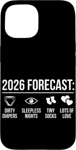 Vista 6 de Funny New Parents Future Mom Dad to Be 2026 Expecting Couple Case for iPhone 17