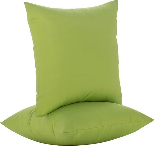 Vista 20 de JMGBird Almohadas impermeables para exteriores de 18 x 18 pulgadas para muebles de patio, cama, sofá y sofá Almohadas de exterior con inserto