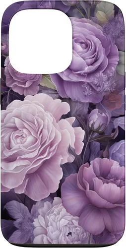 Vista 10 de Elegant Blush Pink And Purple Vintage Floral Rose And Peony Case for iPhone 16