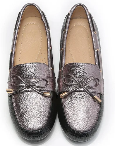 Vista 4 de Mocasines casuales para mujer, zapatos planos elegantes y cómodos