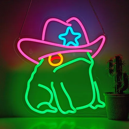 Vista 11 de Letrero de neón con texto en inglés "I Choose Violence Duck - Pistola de ganso con luz LED AK 47, decoración con USB, regulables, para pub, tienda