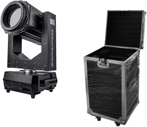 Vista 8 de Impermeable al aire libre haz 17R 350 W lámpara de cabeza móvil Sky Searchlight IP65 DJ Disco Equipo Etapa Luz