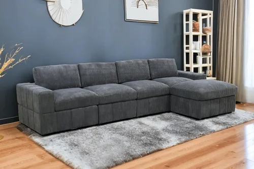 Vista 25 de A Ainehome Juego de sofá modular modular con otomanas de gran tamaño en forma de U, sofá modular de 7 asientos con tumbonas reversibles para sala