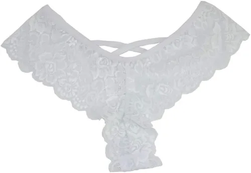 Vista 6 de Tanga de encaje 4 piezas ropa interior para mujer lencería sexy bragas con flores tangas para tacones sexys negro blanco verde rojo S