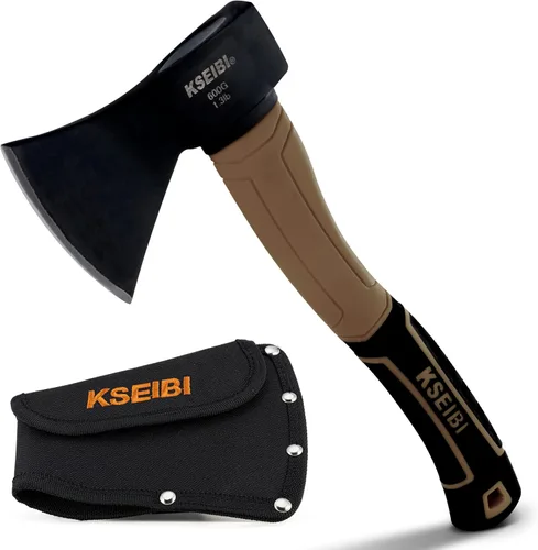 Vista 13 de KSEIBI - Hacha de división de 36 pulgadas - Acero al carbono forjado, hacha para cortar madera y leña, mazo de servicio pesado con mango ergonómico