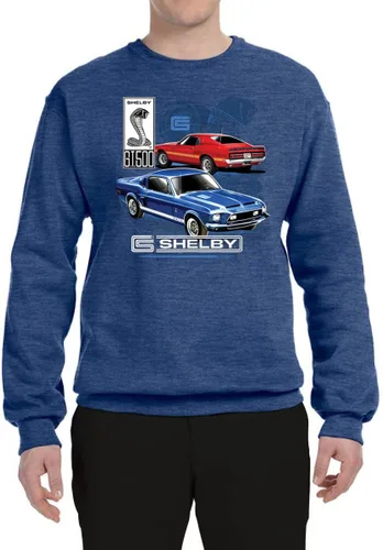 Vista 3 de Wild Bobby Shelby GT 500 Cobra Ford Motors - Regalo oficial para hombres, automóviles y camiones, sudadera unisex con cuello redondo