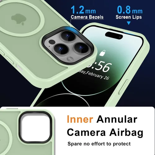 Vista 683 de MOCCA - Funda magnética resistente para iPhone XR de 6.1 pulgadas, compatible con MagSafe, funda con protección contra caídas de grado militar
