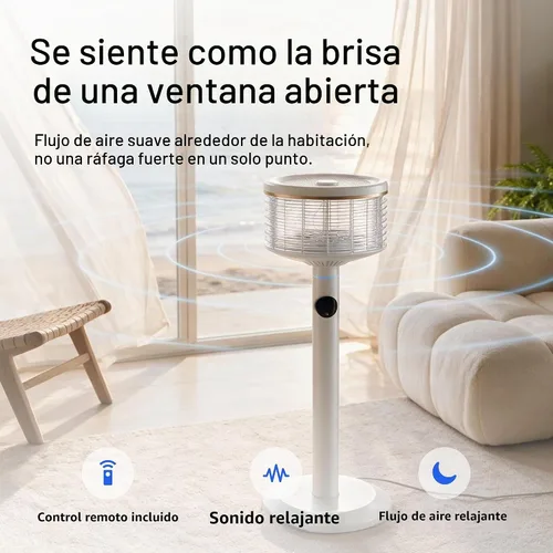 Vista 4 de Spin360 Ventilador, brisa suave, circulador de aire ventilador de tamaño Blanco