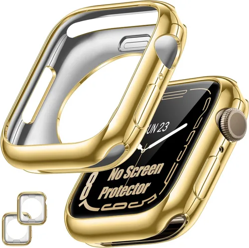 Vista 17 de [Paquete de 2] Funda protectora para Apple Watch SE3/SE2/SE/Series 6/5/4 de Negro+Negro