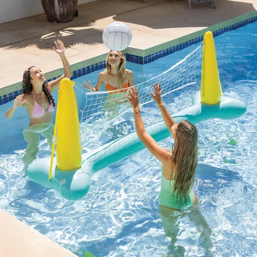 Vista 2 de Intex 56508EP - Juego de voleibol de piscina inflable flotante, Verde