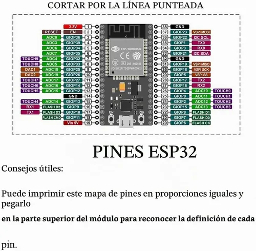 Vista 6 de AITRIP 10 piezas ESP32S ESP32 ESP-WROOM-32 placa de desarrollo 2.4GHz Dual-Core WiFi + Bluetooth 2 función microcontrolador para Arduino