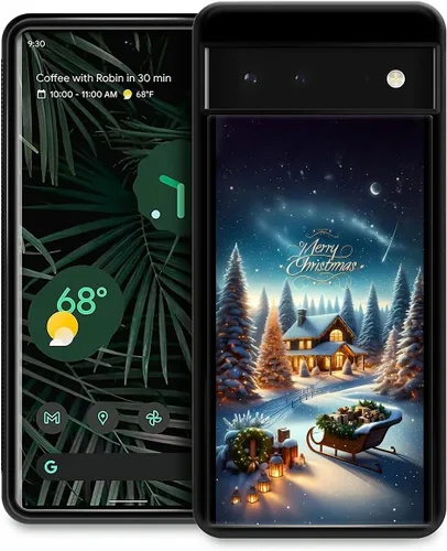 Vista 14 de Funda compatible con Google Pixel 4A 5G, Nochebuena, Google Pixel 4A 5G, delgada, suave, a prueba de golpes, TPU para mujeres y niñas, niños, funda