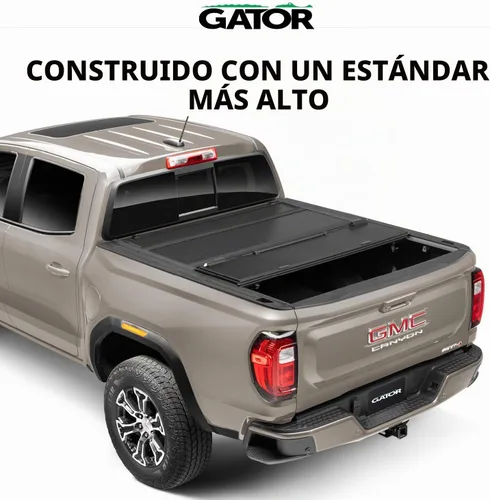 Vista 3 de Gator FX Hard Quad-Fold - Cubierta Tonneau para caja de camioneta 8828120 Se adapta a 2014 - 2018, 2019 Ltd/Lgcy Chevy Silverado caja de 5' 10