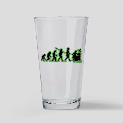 Vista 9 de CafePress Drummer - Vaso de cerveza para beber, 16 onzas Clear - Cerveza de batería