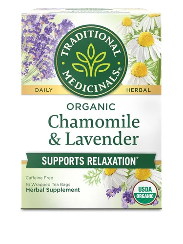 Vista 9 de Traditional Medicinals Orgánico, Stress Ease Calm con Adaptógenos, Ashwagandha y Honeybush - Promueve la Relajación - Kosher, Sin OGM, Sin Cafeína