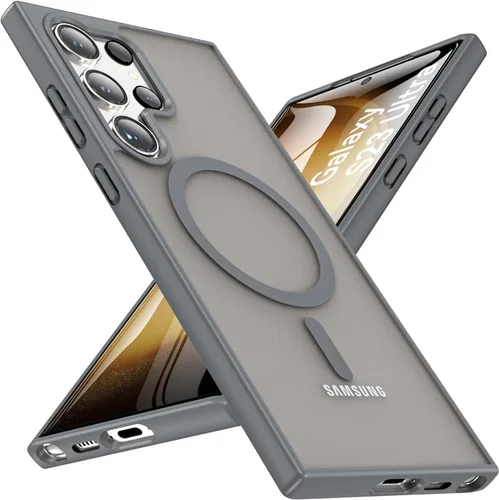 Vista 36 de OWKEY Funda magnética para Samsung Galaxy S23 de 6.1 pulgadas, para Magsafe con protector de pantalla, protección de grado militar, a prueba