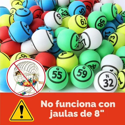 Vista 5 de GSE 1.57" Bolas de bingo multicolor, bolas de bingo numeradas dobles