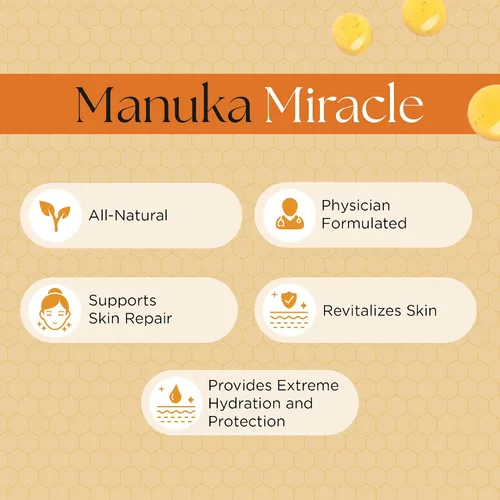 Vista 4 de UpWellness Manuka Miracle - Loción de miel de manuka 100% natural, crema de miel de manuka para una piel suave y radiante, formulada por médicos