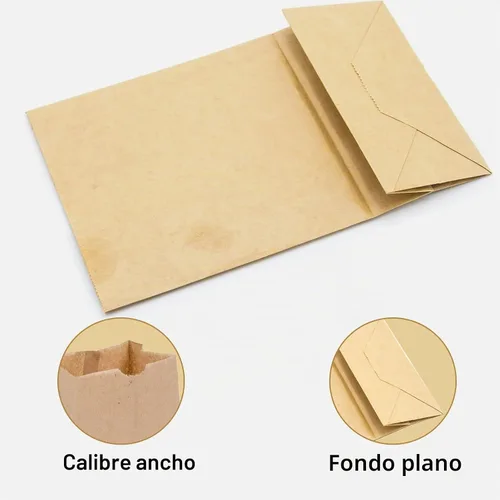 Vista 8 de Bolsas marrones de 1 libra, paquete de 500
