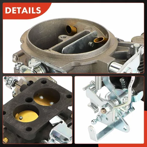 Vista 7 de A-Premium Carburador de 2 barriles compatible con Toyota Land Cruiser 1969-1987, 2.4L 3.4L 3.9L 4.2L, Reemplazo # 2110061012, estrangulador mecánico