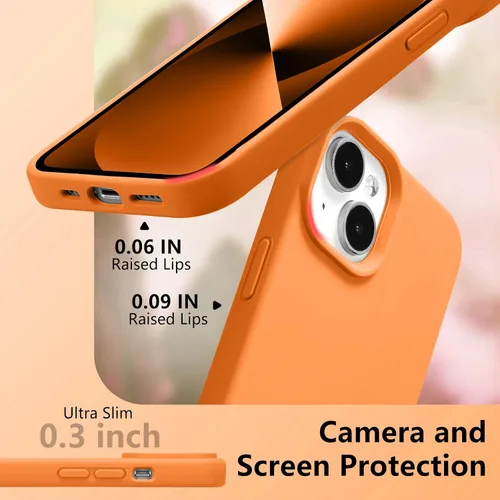 Vista 499 de Funda magnética de silicona para iPhone 13 Pro, color blanco antiguo [Compatible con Magsafe] [Forro de microfibra suave antiarañazos], funda