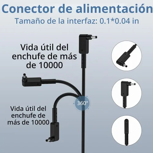 Vista 5 de Cargador de portátil de 65 W 0.1x0.04 in para Acer Aspire 5 3 1 N23C3 N23H3