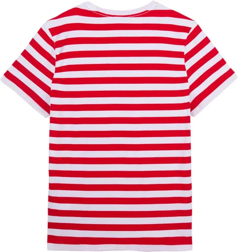 Vista 2 de LittleSpring Camisetas de manga corta con cuello redondo y rayas de algodón