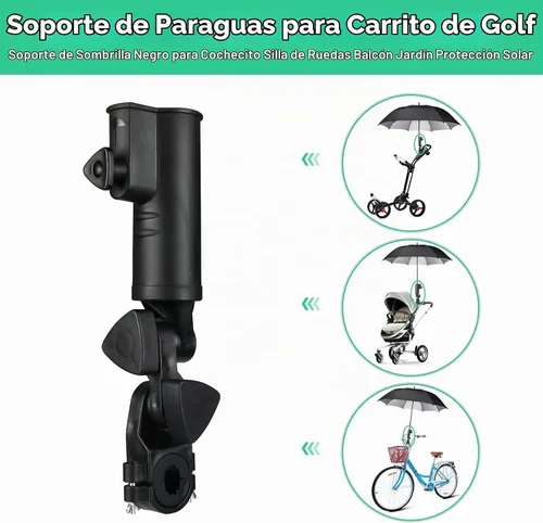 Vista 7 de Soporte universal para paraguas de carrito de golf - Soporte universal
