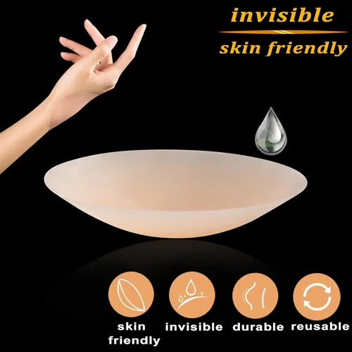 Vista 4 de PRETTYWELL Fundas para pezones para mujer, impermeables, de silicona, reutilizables, ultra finas, adhesivas, para pezones, pétalos