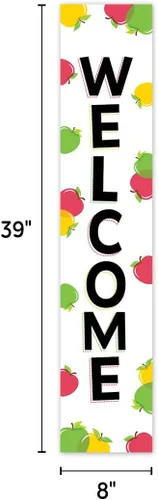 Vista 3 de CTP Apple Time Welcome - Banner de 2 caras (doble cara 1 frase en cada lado) (11024 Creative Teaching Press)