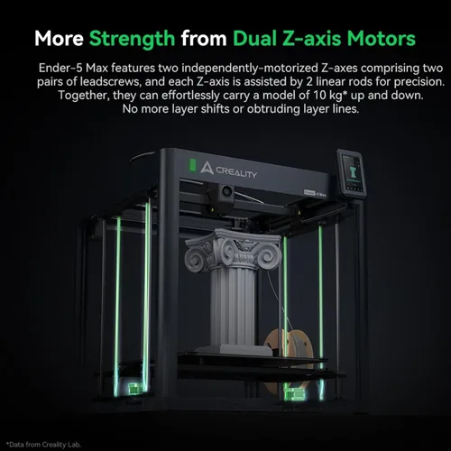 Vista 11 de Impresora 3D Creality Ender-5 Max, gran volumen de construcción 400 * 400 * 400mm, hasta 700mm/s de velocidad de impresión, eje X con riel lineal