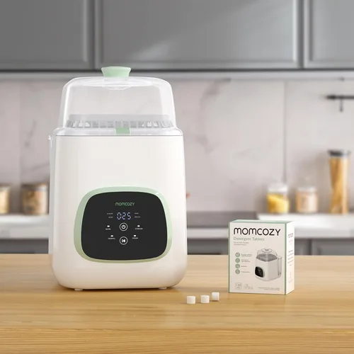 Vista 6 de Momcozy - Tabletas de detergente oficiales para lavadoras de botellas Momcozy 120 tabletas Elimina los residuos de leche persistente y el olor
