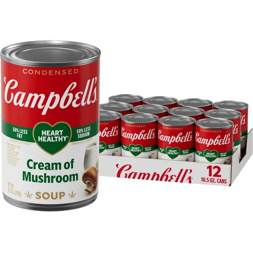 Vista 8 de Campbell’s - Sopa condensada de crema de champiñones 98% libre de grasa, lata de 10.5 onzas