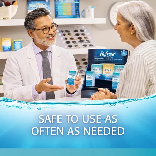 Vista 3 de Refresh Contacts, Eye Drops For Dry Eyes, Contact Lens Comfort, 0.4 Fl Oz Sterile