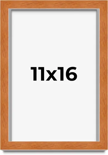 Vista 100 de Marco de 3 x 3 pulgadas de madera maciza de nuez y miel marrón con plexiglás acrílico UV, respaldo de tablero de espuma y accesorios para colgar