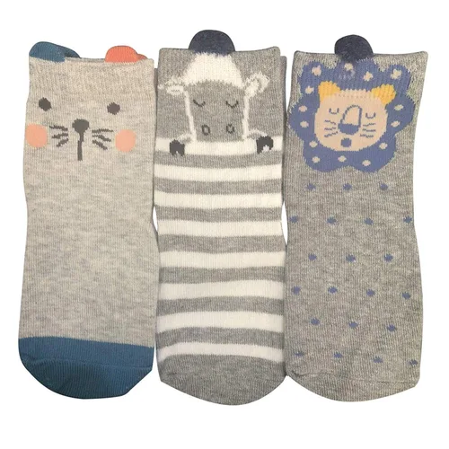 Vista 2 de Calcetines para bebé 6 pares antideslizantes de 12 a 36 meses para bebés y niñas
