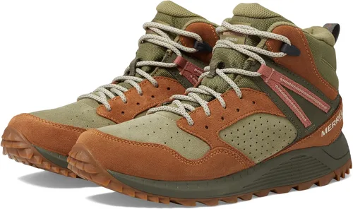 Vista 4 de Merrell Botas de senderismo impermeables Wildwood Mid Leather para hombre
