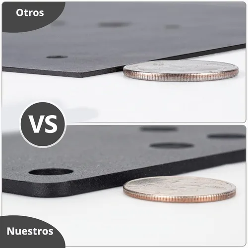 Vista 9 de 2 paquetes de placas de anclaje de poste 4x4 - Ideal para barandillas de cubierta, valla de madera, base de poste, poste de valla, poste de buzón