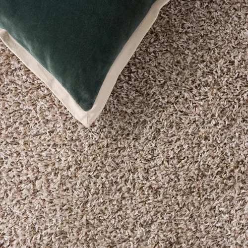Vista 6 de SAFAVIEH Alfombra de área de 8x10 pies - Colección Athens Shag - Grande - Beige, no desprende pelusa y fácil de limpiar, ideal para sala de estar