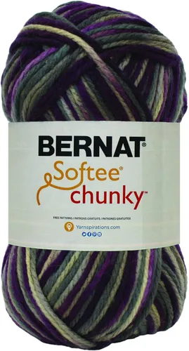 Vista 16 de Ovillo sólido Bernat Softee Chunky, Acrílico, Rojo Berry, Paquete de 1