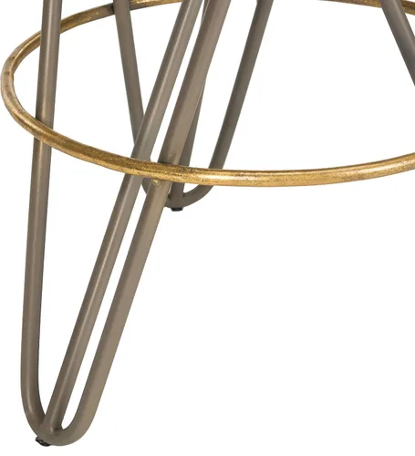 Vista 7 de Safavieh Taburete de bar Lorna, Beige/Dorado