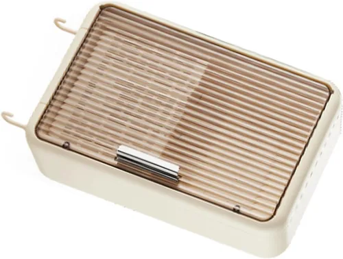 Vista 8 de TOPINCN Organizador de palillos montado en la pared, a prueba de polvo, almacenamiento de utensilios de cocina con tapa, adecuado para cucharones